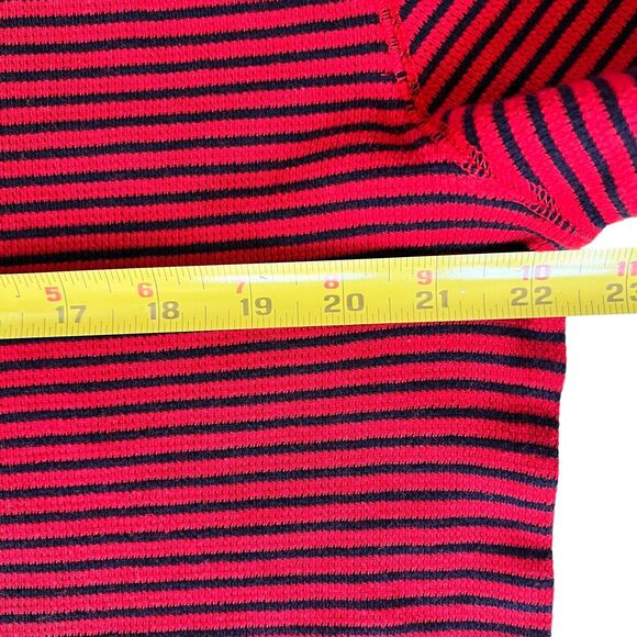 Tommy Hilfiger Cotton Knit Sweater Men's XL Red Navy Blue Stripe Y2K 90s Classic - Picture 7 of 16